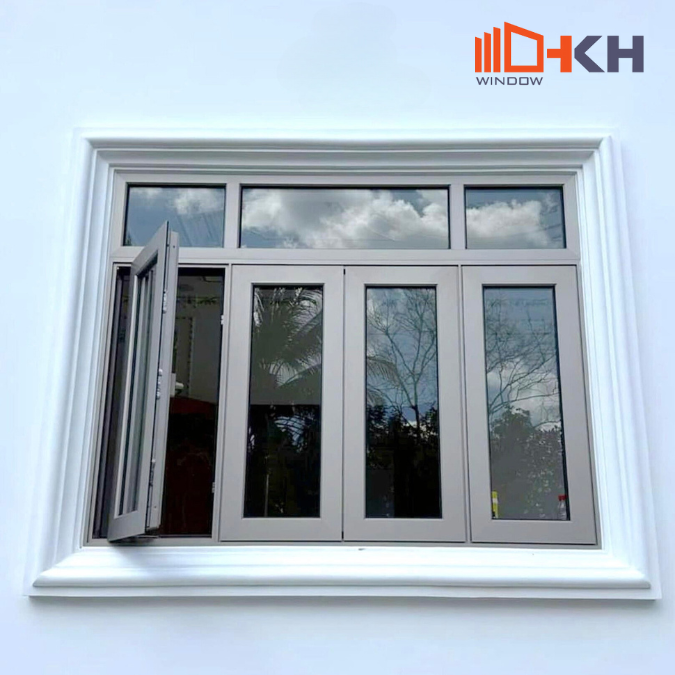 giá cửa nhôm Maxpro tại Đà Nẵng - cửa sổ 4 cánh mở quay nhôm Maxpro