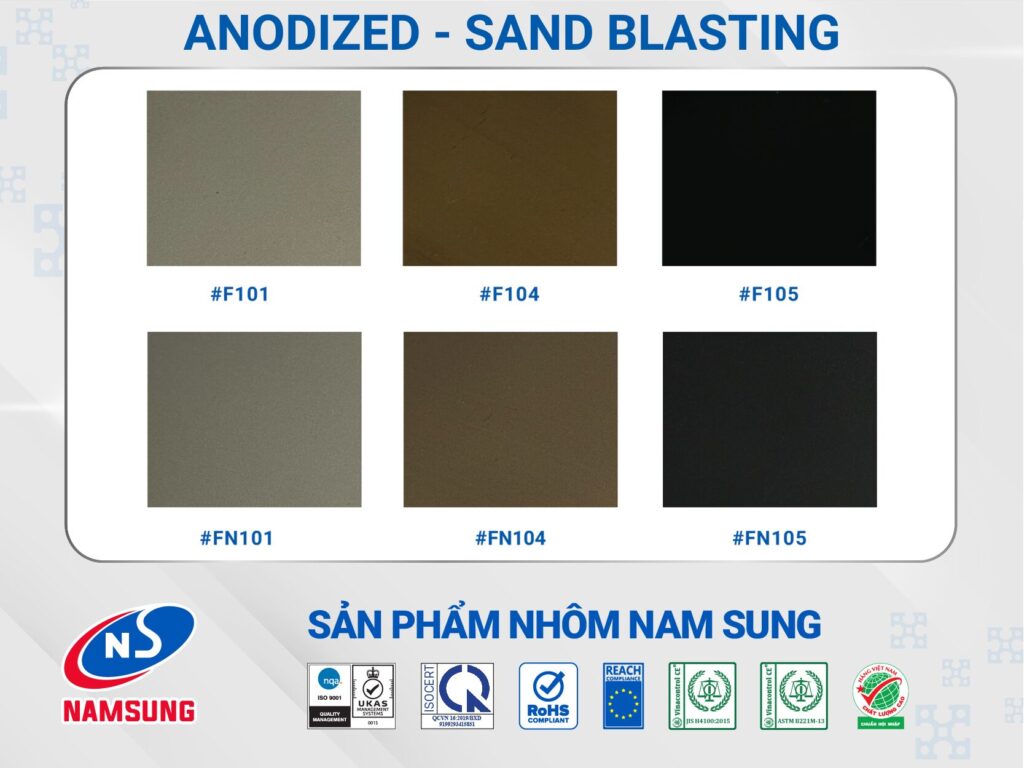 bề mặt nhôm NAMSUNG - Anodized