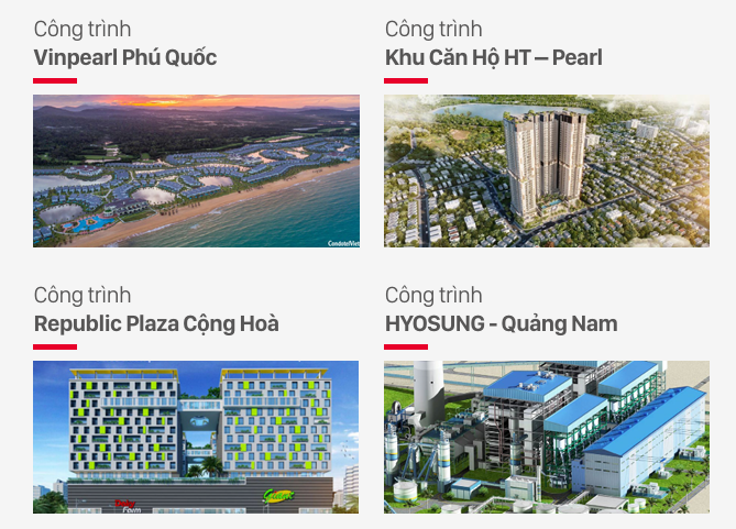 Công trình tiêu biểu của nhôm NAMSUNG
