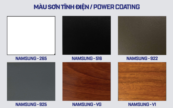 bề mặt nhôm NAMSUNG - Sơn tĩnh điện
