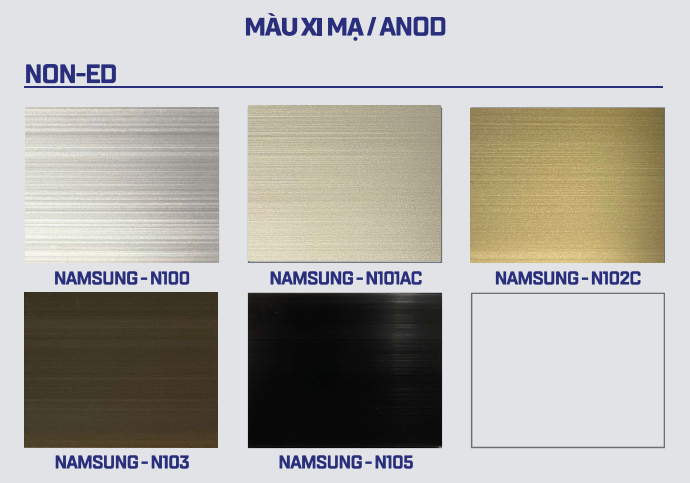 bề mặt nhôm NAMSUNG - Anodized xước nhẹ